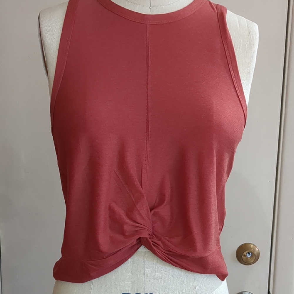 NWOT Old Navy Women's Knotted Tank Top - Coral/Rust
